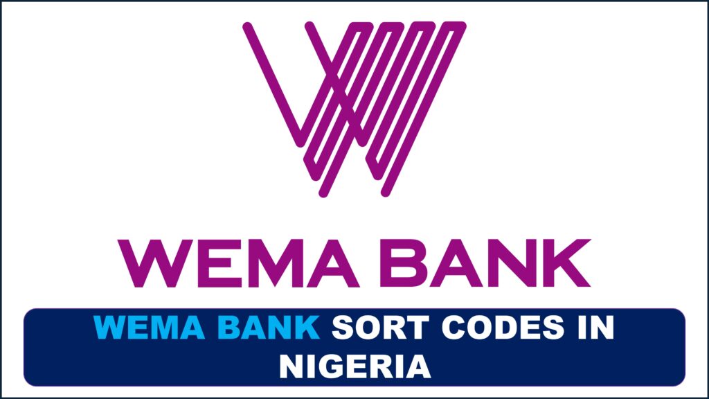 Wema Bank Sort Codes For All Branches in Nigeria