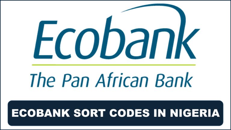 Ecobank Sort Codes For All Branches in Nigeria